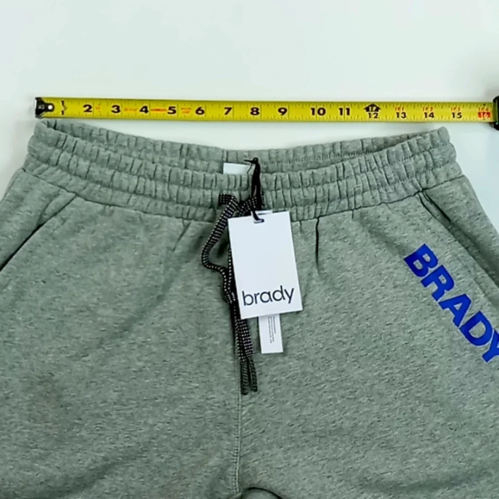 Brady Men's Woodmark Pant Heather Gray Size Small NWT Joggers/Sweats Tom Brady